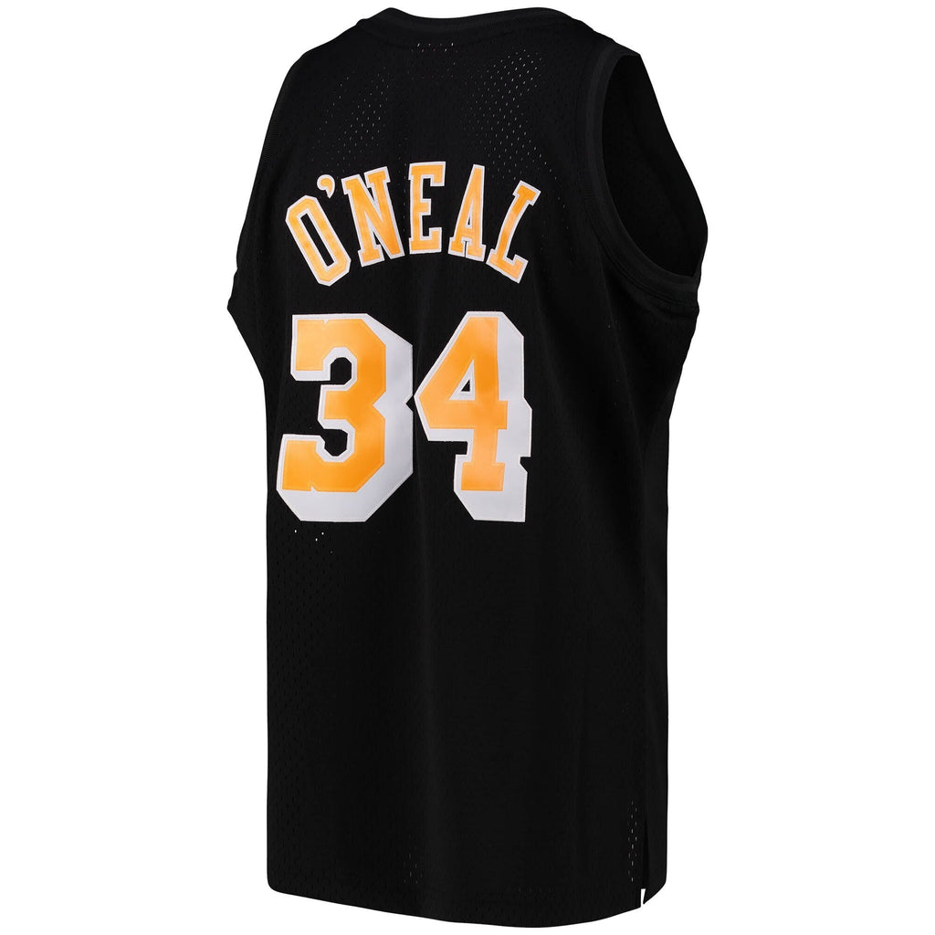Los Angeles Lakers Shaquille O'Neal Black Team Color Swingman Jersey by Mitchell & Ness for Men product image 3, provided
