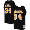 Los Angeles Lakers Shaquille O'Neal Black Team Color Swingman Jersey by Mitchell & Ness for Men product image 1, provided