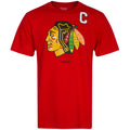 Chicago Blackhawks Jonathan Toews Reebok T-Shirt- "C" Patch for Men product image 1, provided for visual reference and