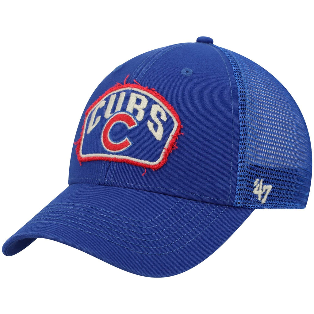 Chicago Cubs '47 Cledus MVP Trucker Snapback Hat - Royal product image 1, provided for visual reference and product detail