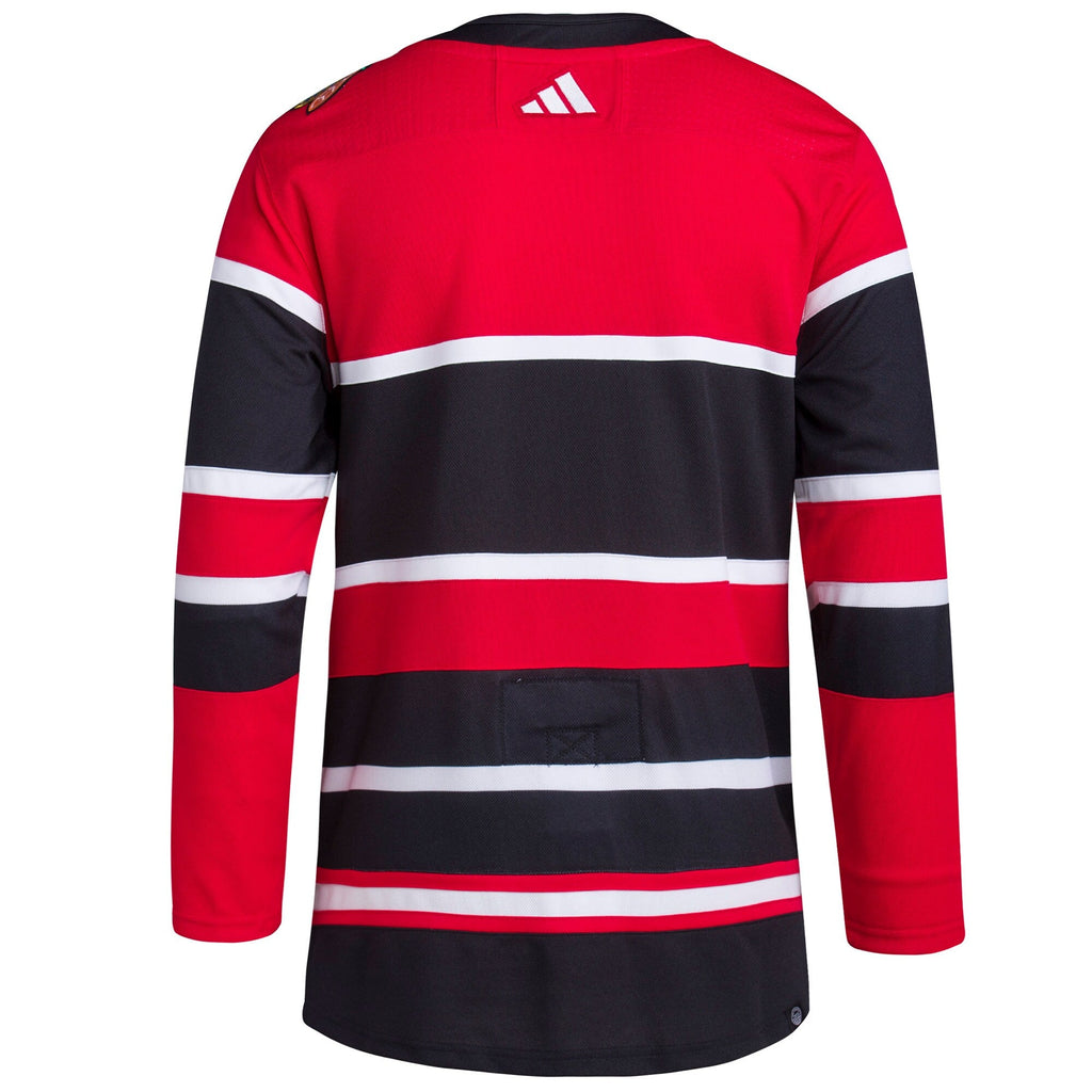 Chicago Blackhawks adidas Red Reverse Retro 2.0 Authentic Blank Jersey for Men product image 3, provided for visual