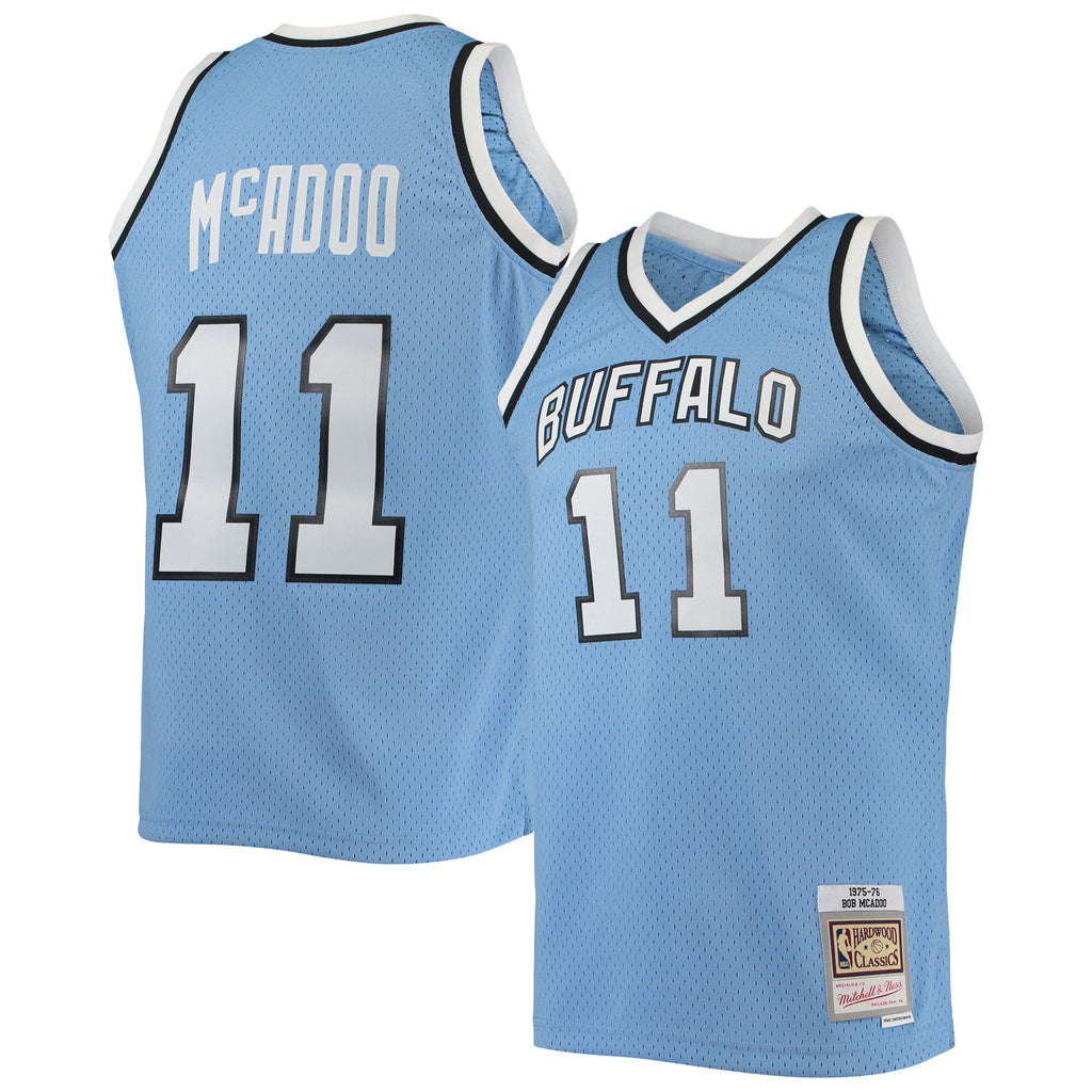 Buffalo Braves Bob Mcadoo Mitchell & Ness Blue 1975-76 Hardwood Classics Swingman Jersey for Men product image 1, provided
