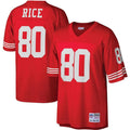 Mitchell & Ness Jerry Rice Scarlet San Francisco 49ers Retired Player Legacy Replica Jersey for Men product image 1,