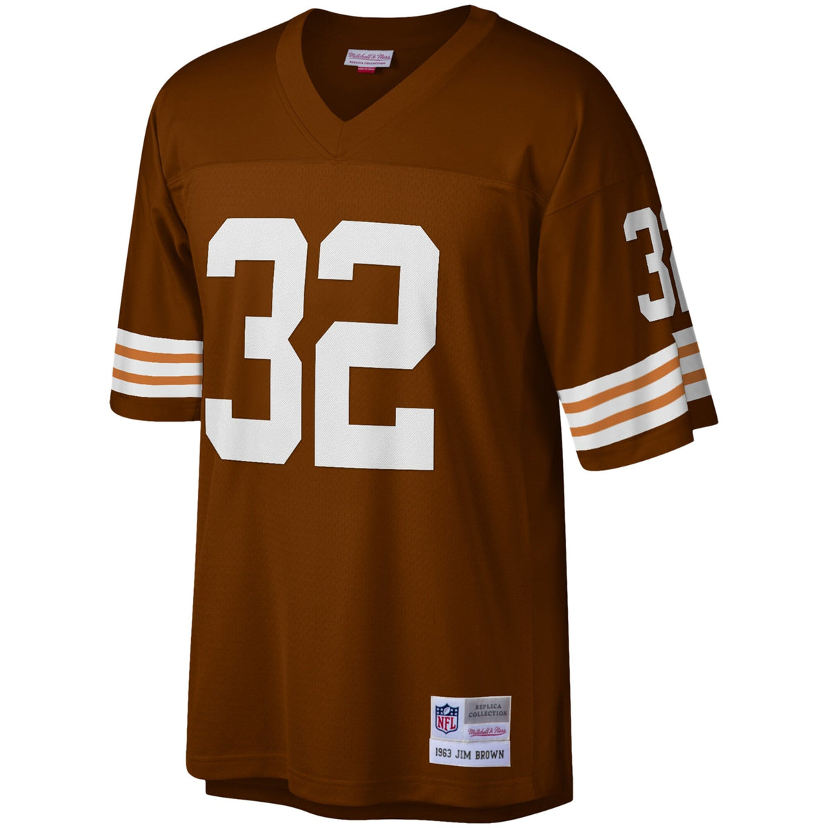 Cleveland Browns Jim Brown Mitchell & Ness Brown Legacy Player Replica Jersey for Men product image 2, provided for visual