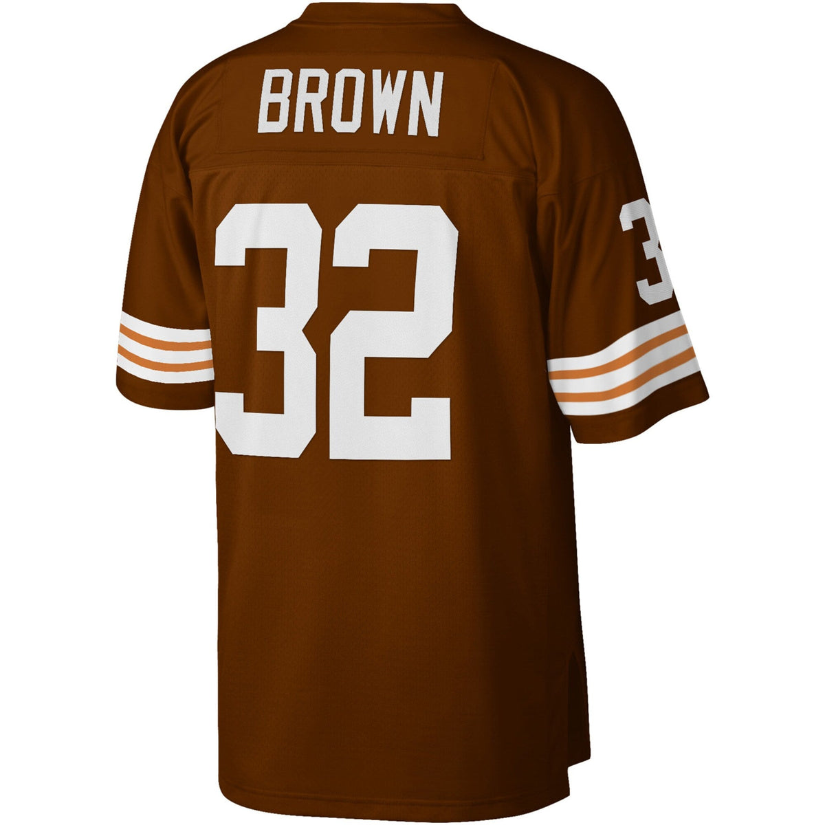 Cleveland Browns Jim Brown Mitchell & Ness Brown Legacy Player Replica Jersey for Men product image 3, provided for visual
