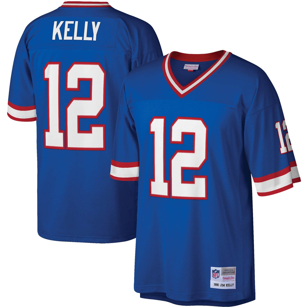 Jim Kelly Buffalo Bills Mitchell & Ness Royal Legacy Replica Jersey for Men product image 1, provided for visual reference