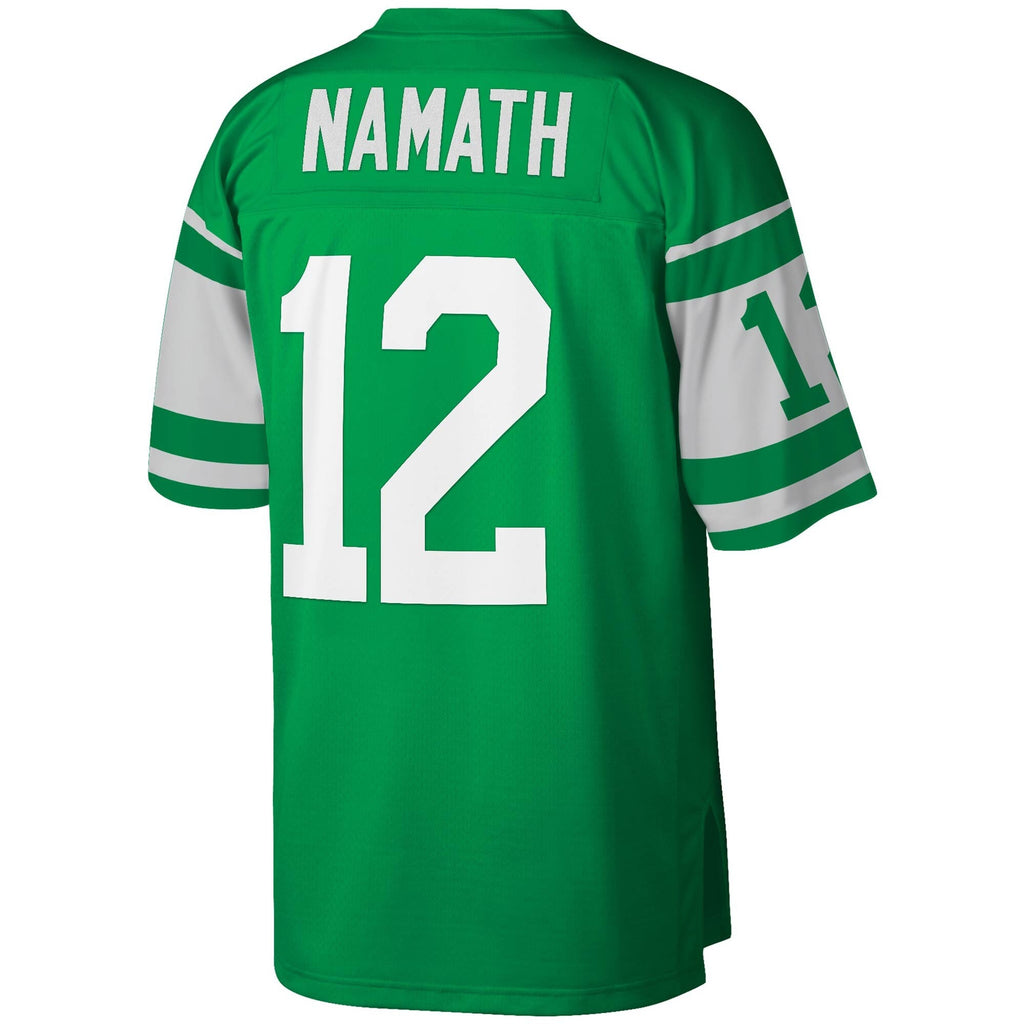 Mens New York Jets Joe Namath Mitchell & Ness Green 1968 Retired Player Legacy Replica Jersey product image 3, provided for