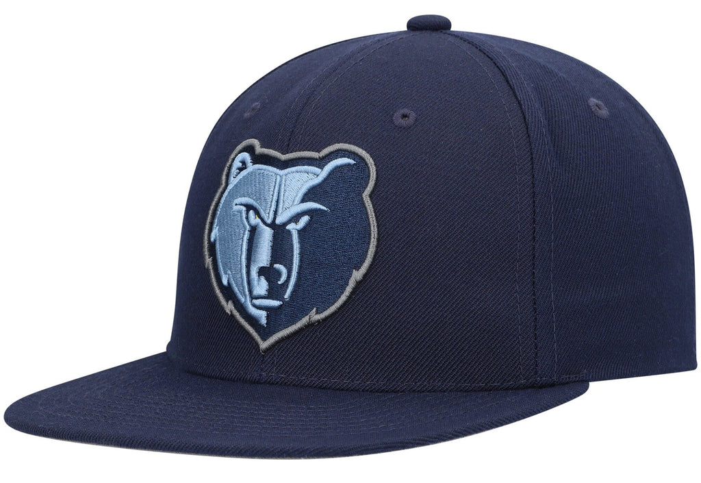 Mens NBA Memphis Grizzlies Navy Team Ground 2.0 Snapback Hat By Mitchell And Ness product image 1, provided for visual