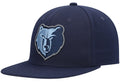 Mens NBA Memphis Grizzlies Navy Team Ground 2.0 Snapback Hat By Mitchell And Ness product image 1, provided for visual