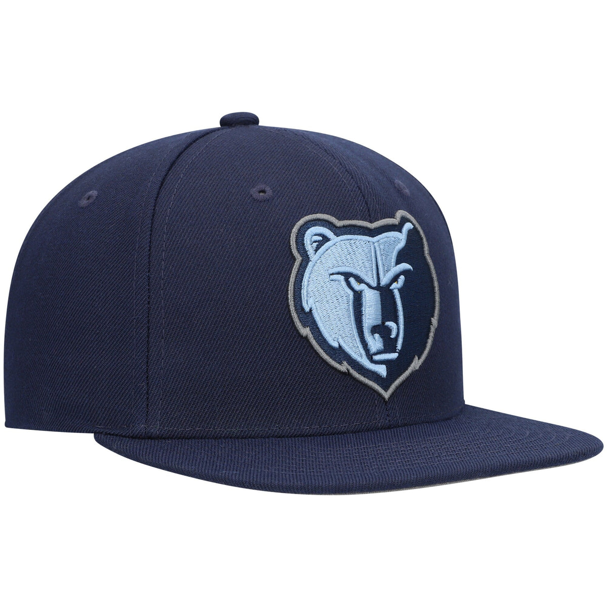 Mens NBA Memphis Grizzlies Navy Team Ground 2.0 Snapback Hat By Mitchell And Ness product image 3, provided for visual