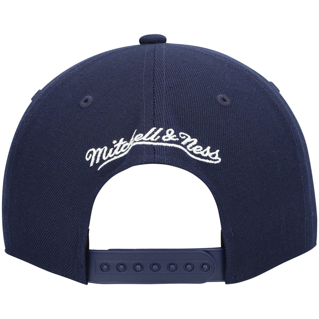 Mens NBA Memphis Grizzlies Navy Team Ground 2.0 Snapback Hat By Mitchell And Ness product image 4, provided for visual
