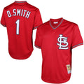 Mitchell & Ness Ozzie Smith 1996 St. Louis Cardinals Batting Practice Cooperstown Jersey for Men product image 1, provided