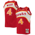 Atlanta Hawks Spud Webb Mitchell & Ness Red 1986-87 Hardwood Classics Swingman Jersey for Men product image 1, provided for