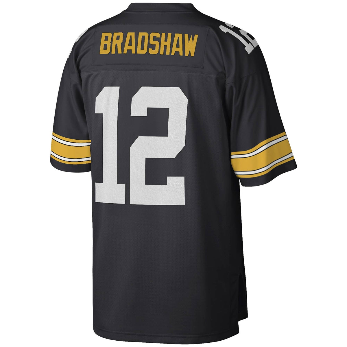 Mens Pittsburgh Steelers Terry Bradshaw Mitchell & Ness Black Legacy Replica Jersey product image 3, provided for visual