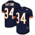 Walter Payton Chicago Bears Mitchell & Ness Mesh Retired Navy Player Name & Number Crew Neck Top for Men product image 1,