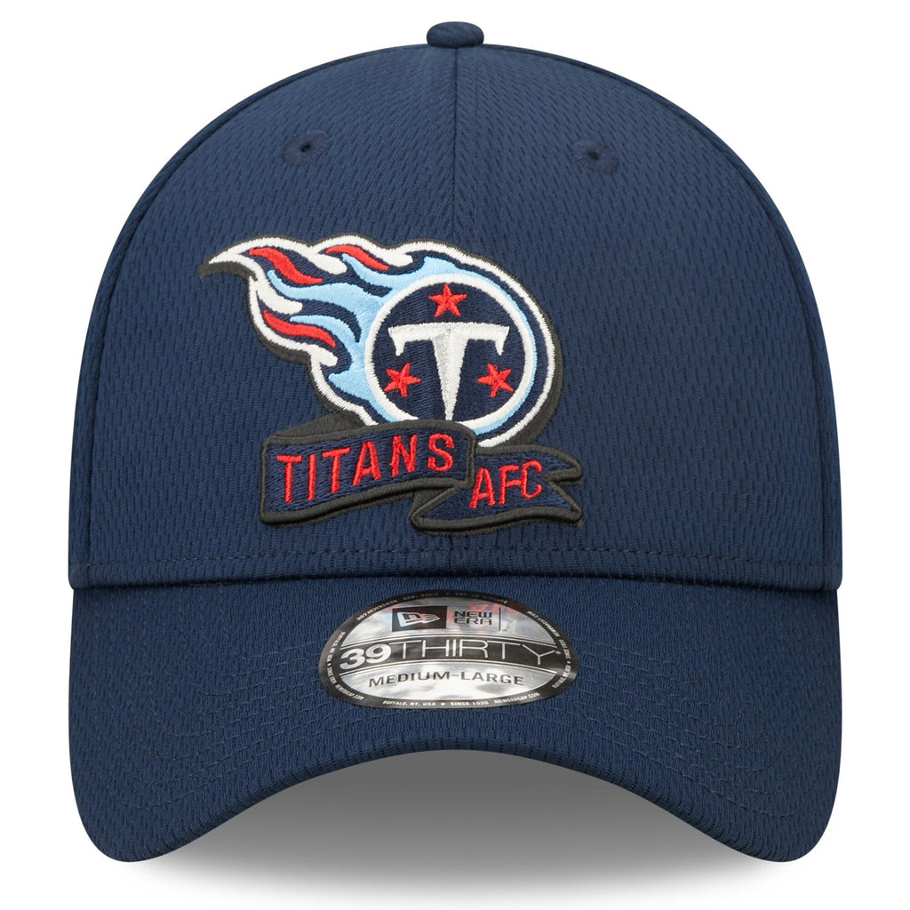 Tennessee Titans New Era Navy 2022 Sideline 39THIRTY Coaches Flex Hat for Men product image 2, provided for visual reference