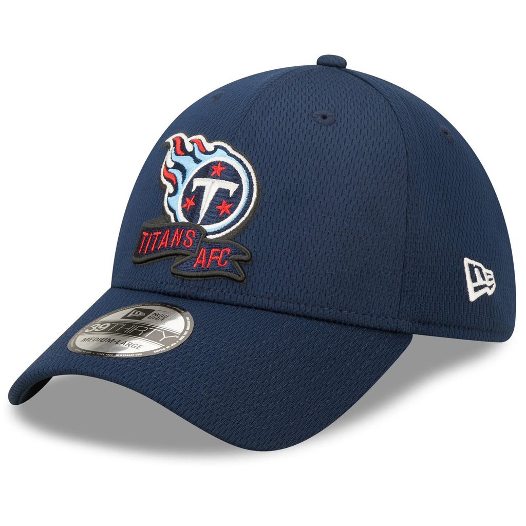 Tennessee Titans New Era Navy 2022 Sideline 39THIRTY Coaches Flex Hat for Men product image 3, provided for visual reference