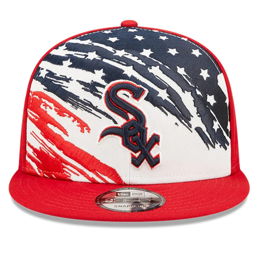 Chicago White Sox New Era 2022 4th of July Stars and Stripes Red 9FIFTY Snapback Adjustable Hat for Men product image 2,