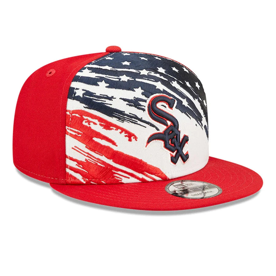 Chicago White Sox New Era 2022 4th of July Stars and Stripes Red 9FIFTY Snapback Adjustable Hat for Men product image 3,