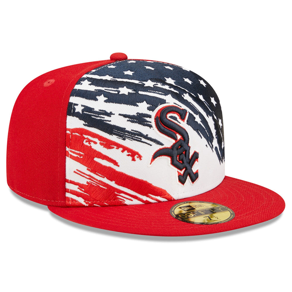 Chicago White Sox 2022 4th of July Stars and Stripes Authentic Collection Red 59FIFTY Fitted Hat product image 3, provided