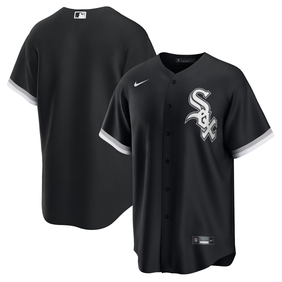 Chicago White Sox Nike Black Alternate Replica Team Jersey for Men product image 1, provided for visual reference and