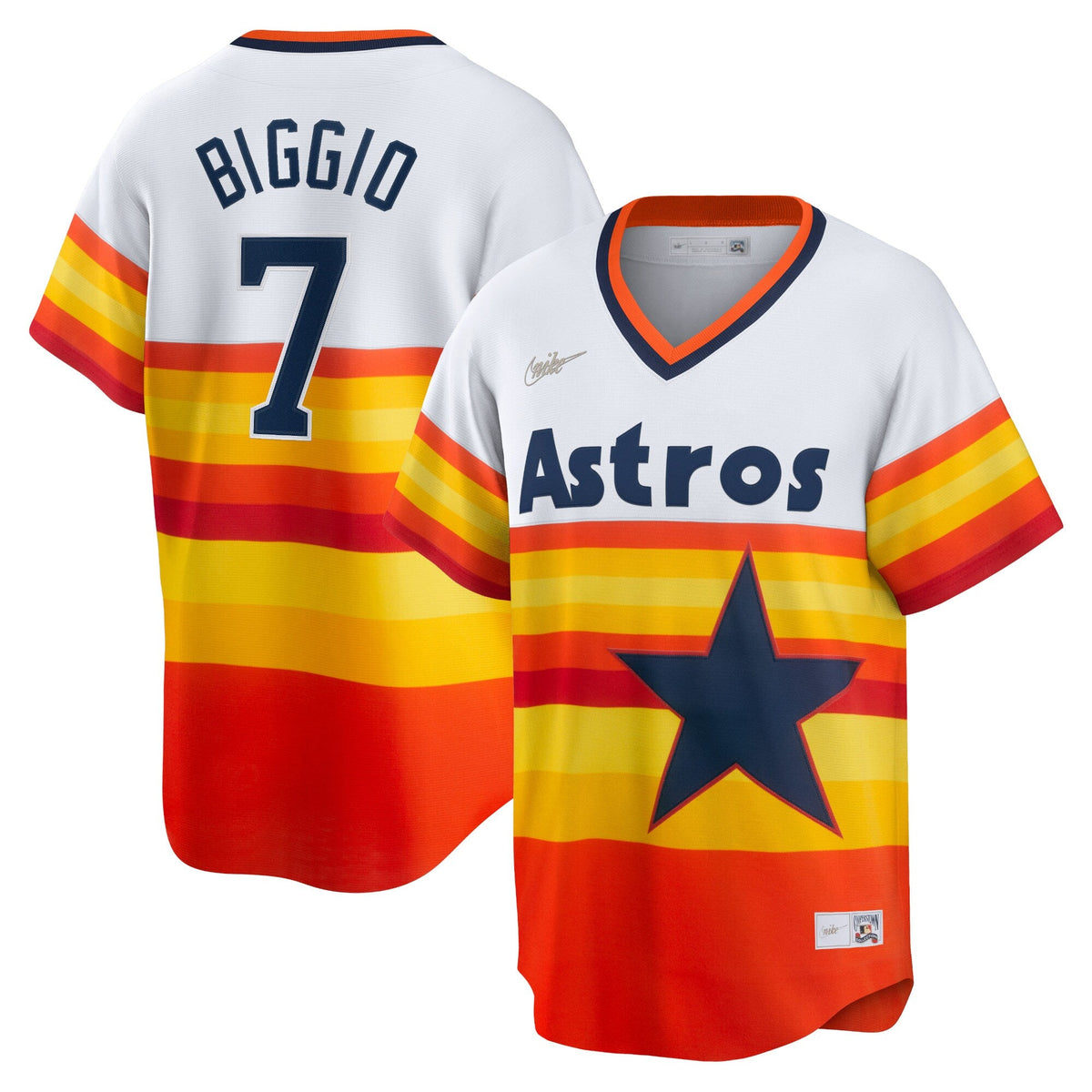 Houston Astros Craig Biggio Nike White Home Cooperstown Collection Player Jersey for Men product image 1, provided for