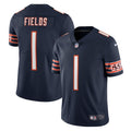 Chicago Bears Justin Fields Navy Nike Limited Jersey for Men product image 1, provided for visual reference and product