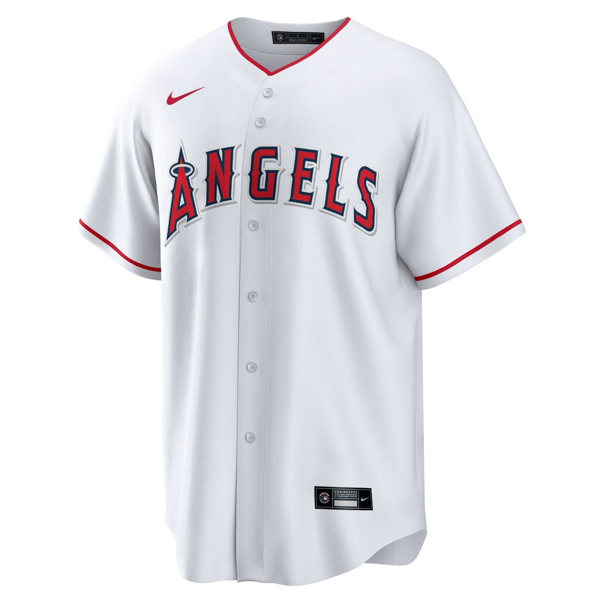 Los Angeles Angels Mike Trout Nike White Home Replica Player Jersey for Men product image 2, provided for visual reference