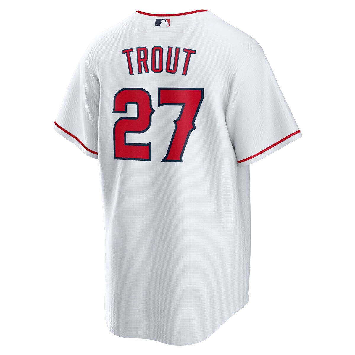 Los Angeles Angels Mike Trout Nike White Home Replica Player Jersey for Men product image 3, provided for visual reference
