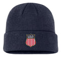 Men’s 2026 USA Hockey Shield Patched Navy Cuffed Knit By Nike product image 1, provided for visual reference and product