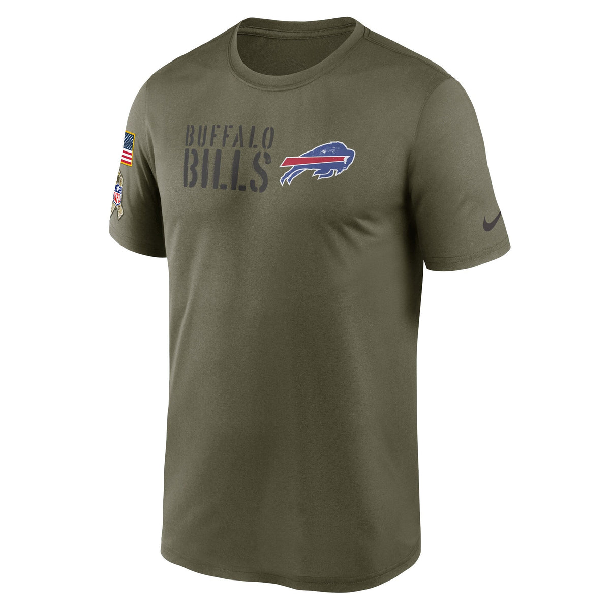Buffalo Bills Nike Olive 2022 Salute to Service Legend Team T-Shirt for Men product image 2, provided for visual reference
