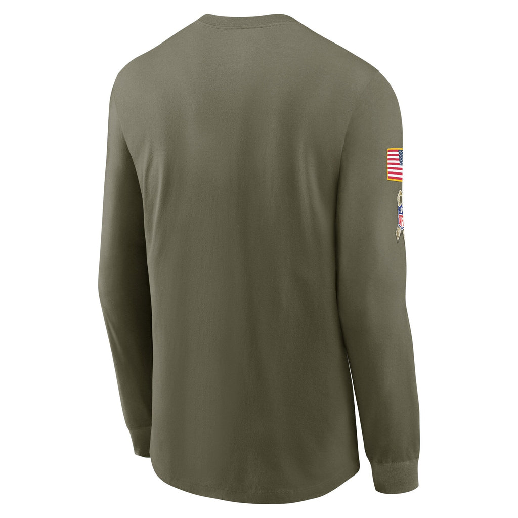 Chicago Bears Nike Olive Salute To Service Long Sleeve T-Shirt for Men product image 3, provided for visual reference and