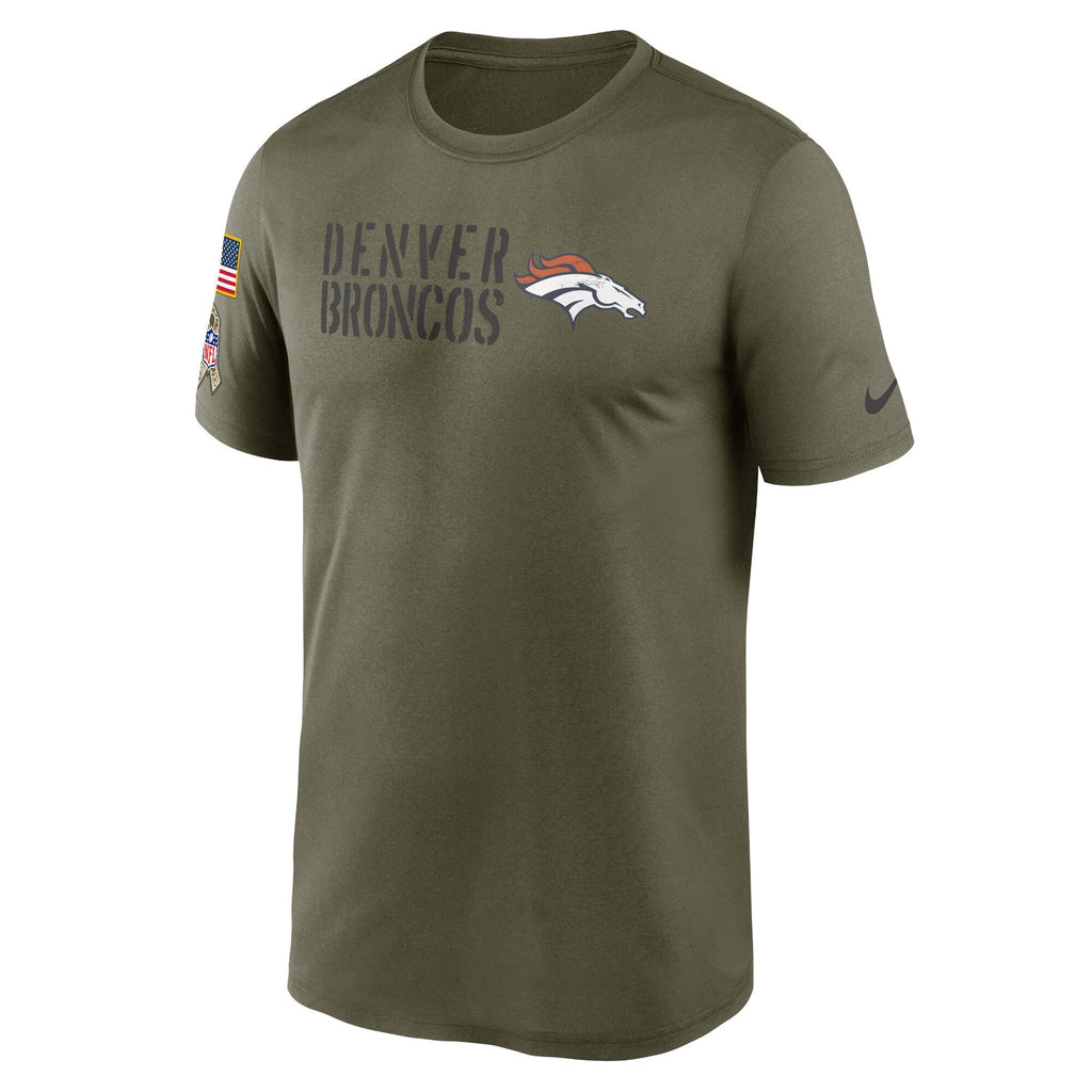 Denver Broncos Nike Olive 2022 Salute to Service Legend Team T-Shirt for Men product image 2, provided for visual reference