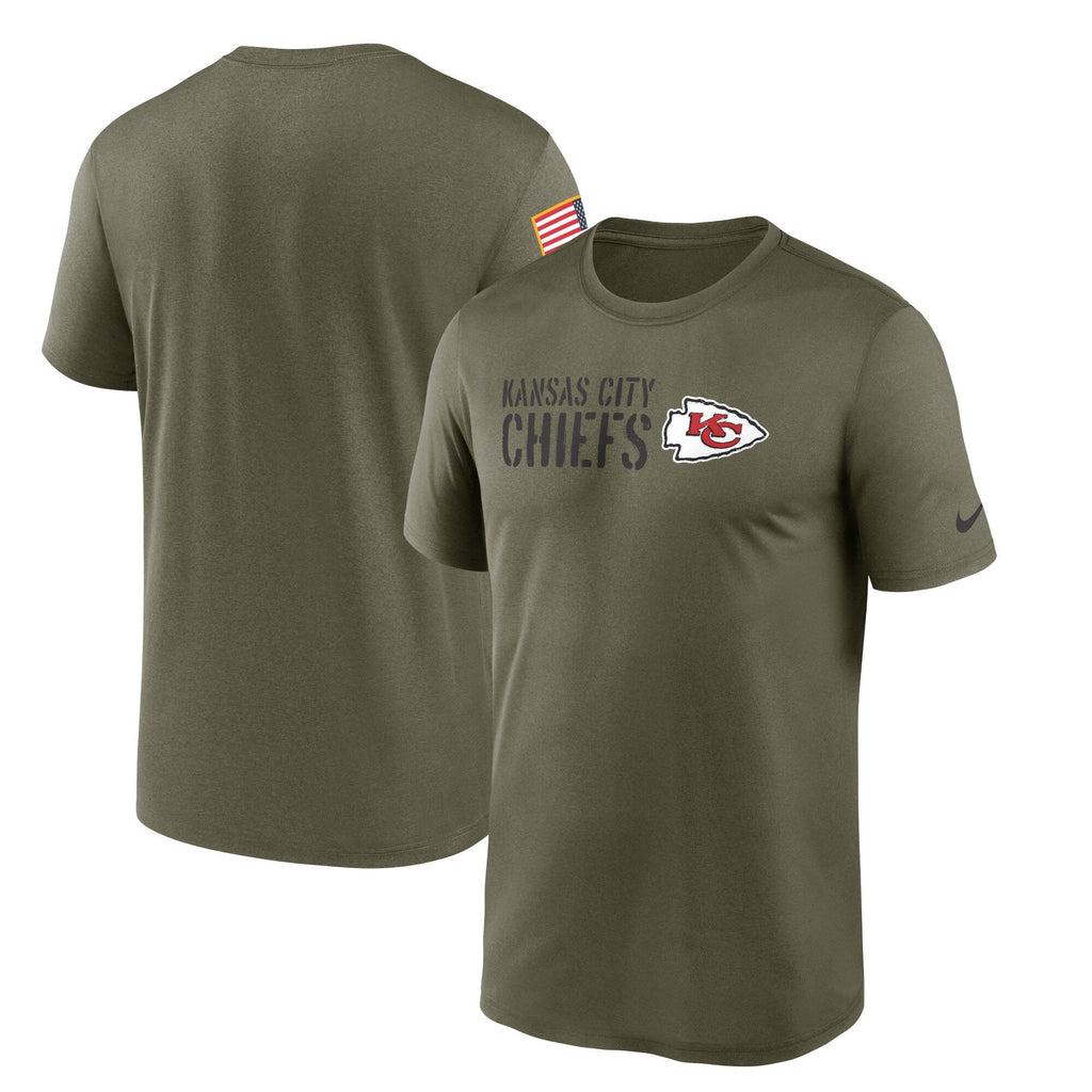 Kansas City Chiefs Nike Olive 2022 Salute to Service Legend Team T-Shirt for Men product image 1, provided for visual