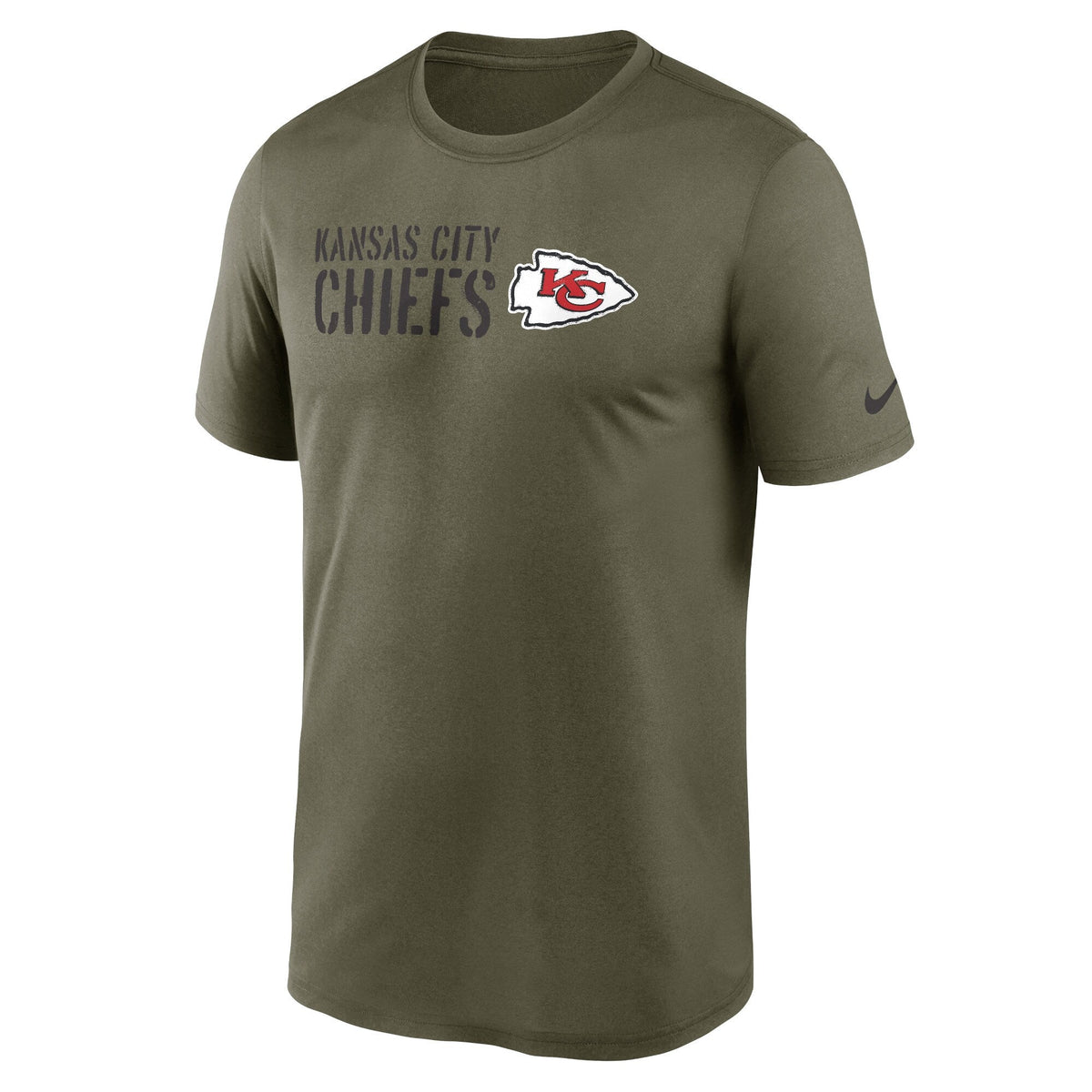 Kansas City Chiefs Nike Olive 2022 Salute to Service Legend Team T-Shirt for Men product image 2, provided for visual