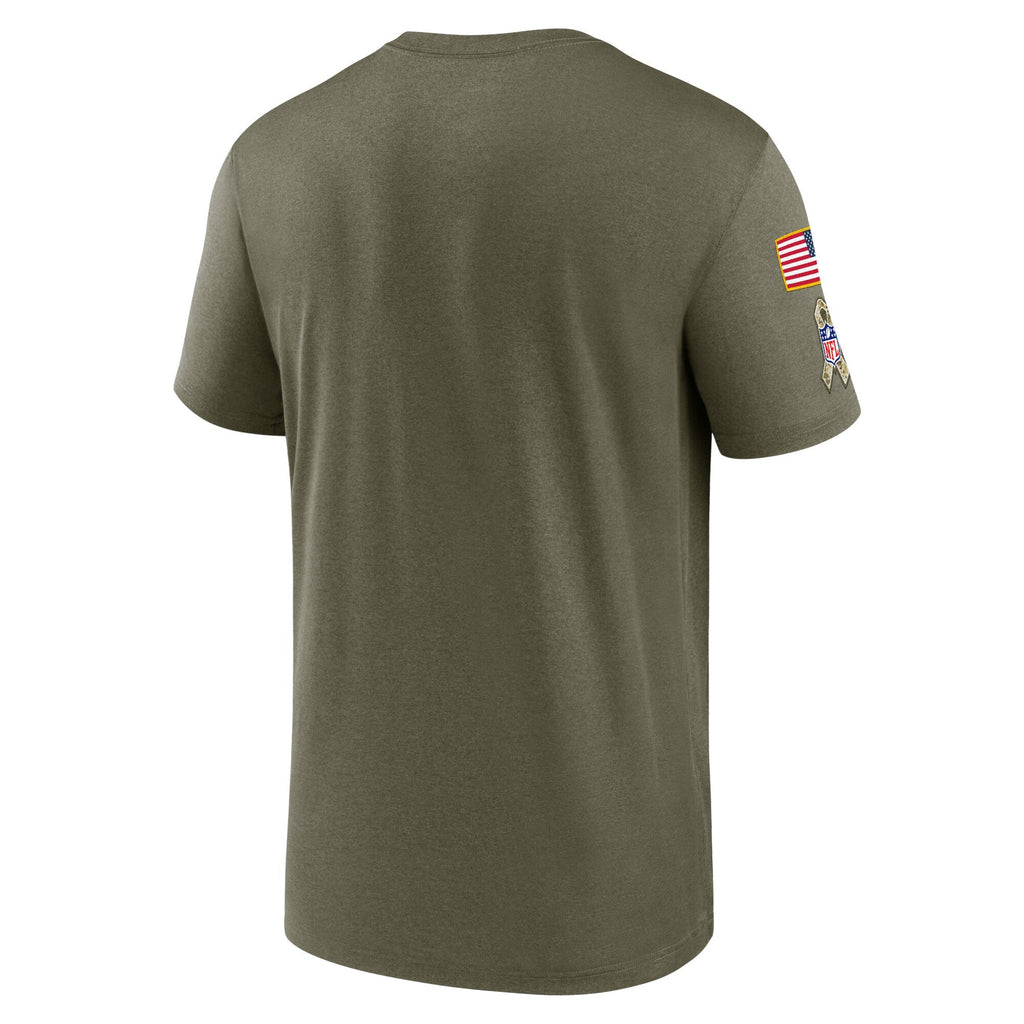 Los Angeles Chargers Nike Olive 2022 Salute to Service Legend Team T-Shirt for Men product image 3, provided for visual