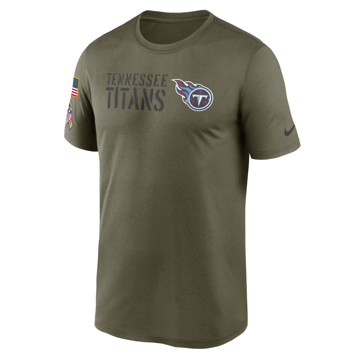 Tennessee Titans Nike Olive 2022 Salute to Service Legend Team T-Shirt for Men product image 2, provided for visual
