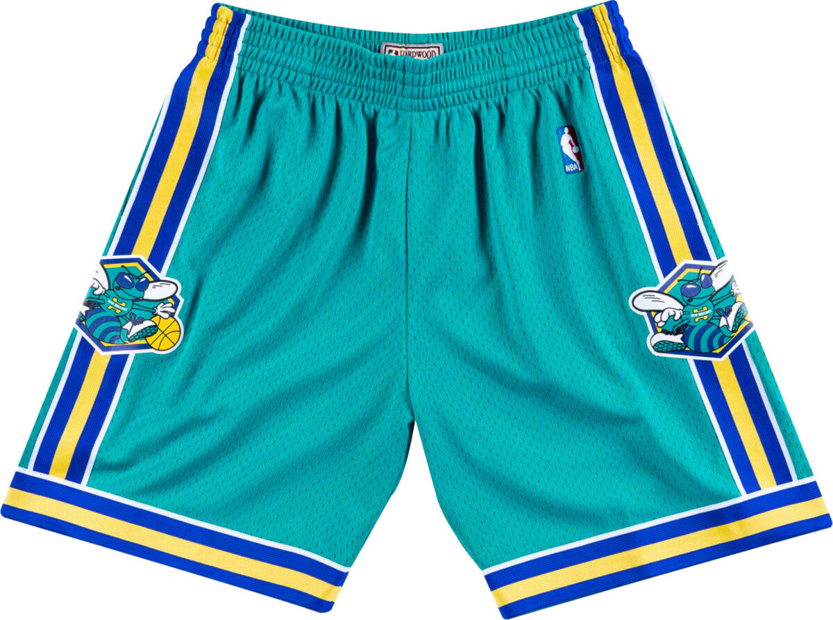 New Orleans Hornets Mitchell and Ness Hardwood Classics Teal 2005-06 Swingman Shorts for Men product image 1, provided for