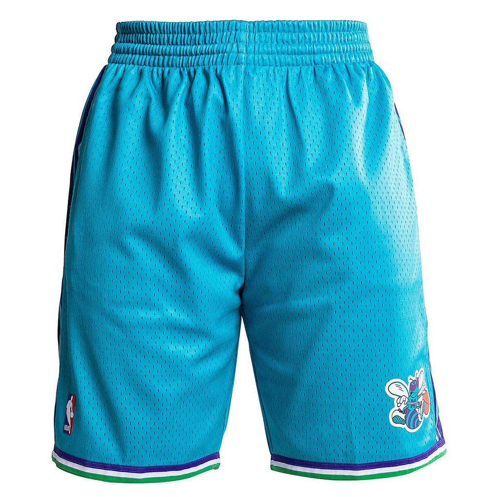 Charlotte Hornets Mitchell and Ness Hardwood Classics Teal 1999-2000 Swingman Shorts product image 1, provided for visual