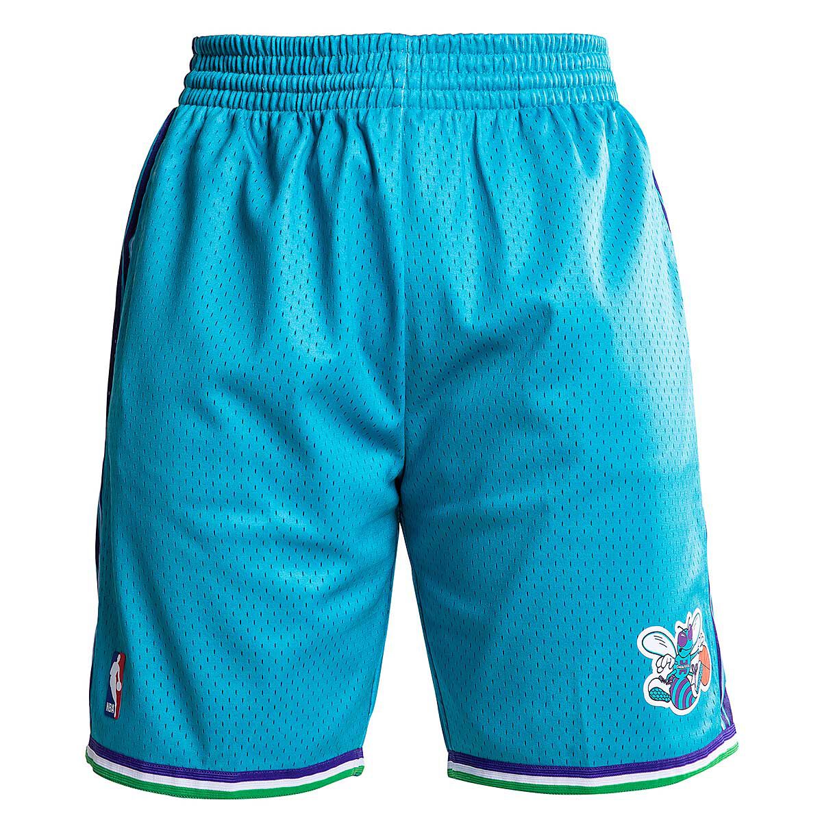 Charlotte Hornets Mitchell and Ness Hardwood Classics Teal 1999-2000 Swingman Shorts product image 1, provided for visual