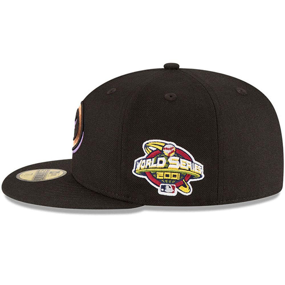 Arizona Diamondbacks New Era Black 2001 World Series Wool 59FIFTY Fitted Hat for Men product image 4, provided for visual