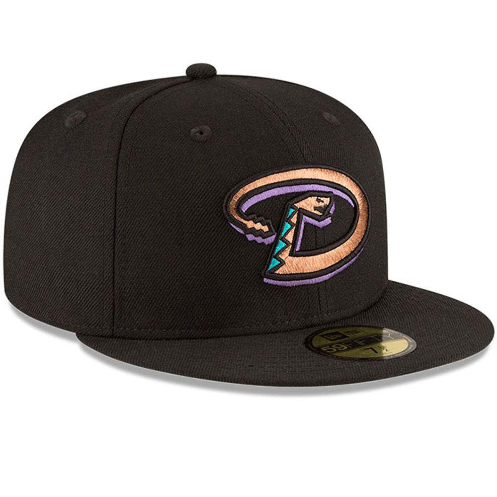 Arizona Diamondbacks New Era Black 2001 World Series Wool 59FIFTY Fitted Hat for Men product image 3, provided for visual