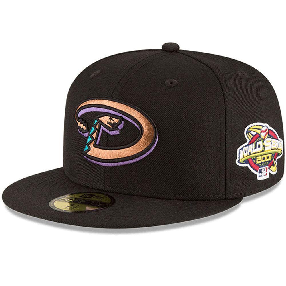 Arizona Diamondbacks New Era Black 2001 World Series Wool 59FIFTY Fitted Hat for Men product image 1, provided for visual