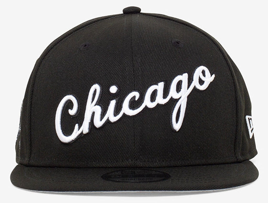 Chicago Bulls 2021-2022 City Edition Trophy's Black New Era 9FIFTY Snapback Hat for Men product image 2, provided for visual