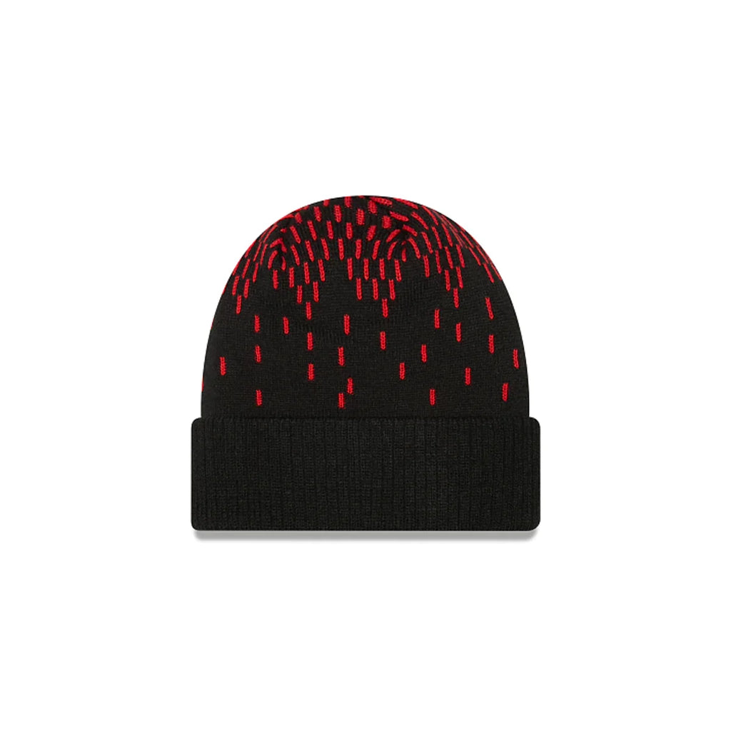 New Era Mens NBA Chicago Bulls Knit Freeze Cuffed Knit Hat product image 2, provided for visual reference and product detail