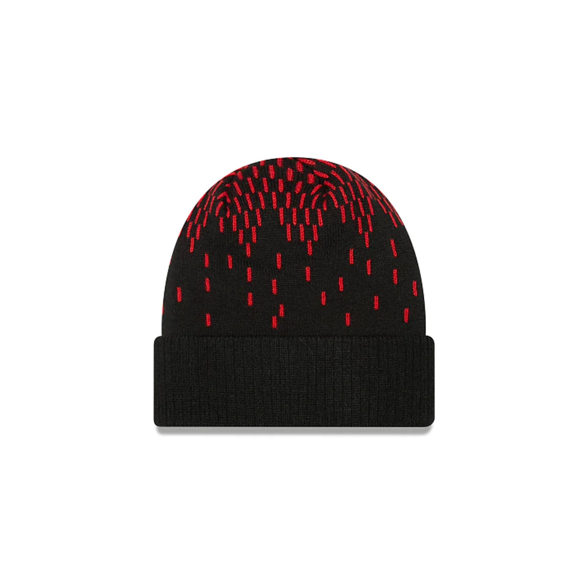 New Era Mens NBA Chicago Bulls Knit Freeze Cuffed Knit Hat product image 2, provided for visual reference and product detail