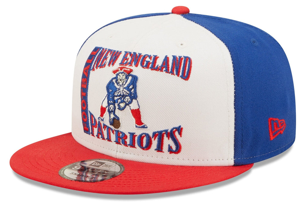 New England Patriots Historic Logo Retro Sport 3 Tone New Era 9FIFTY Snapback Hat product image 1, provided for visual