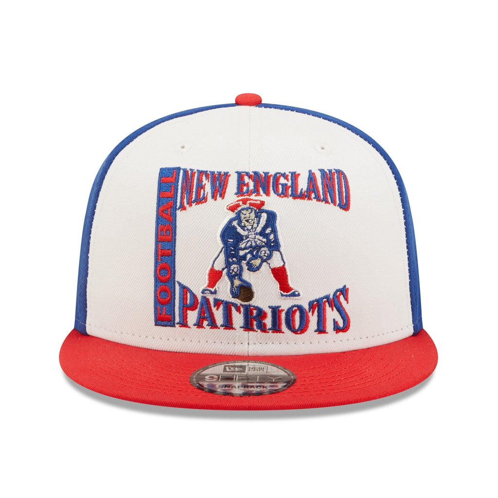 New England Patriots Historic Logo Retro Sport 3 Tone New Era 9FIFTY Snapback Hat product image 2, provided for visual