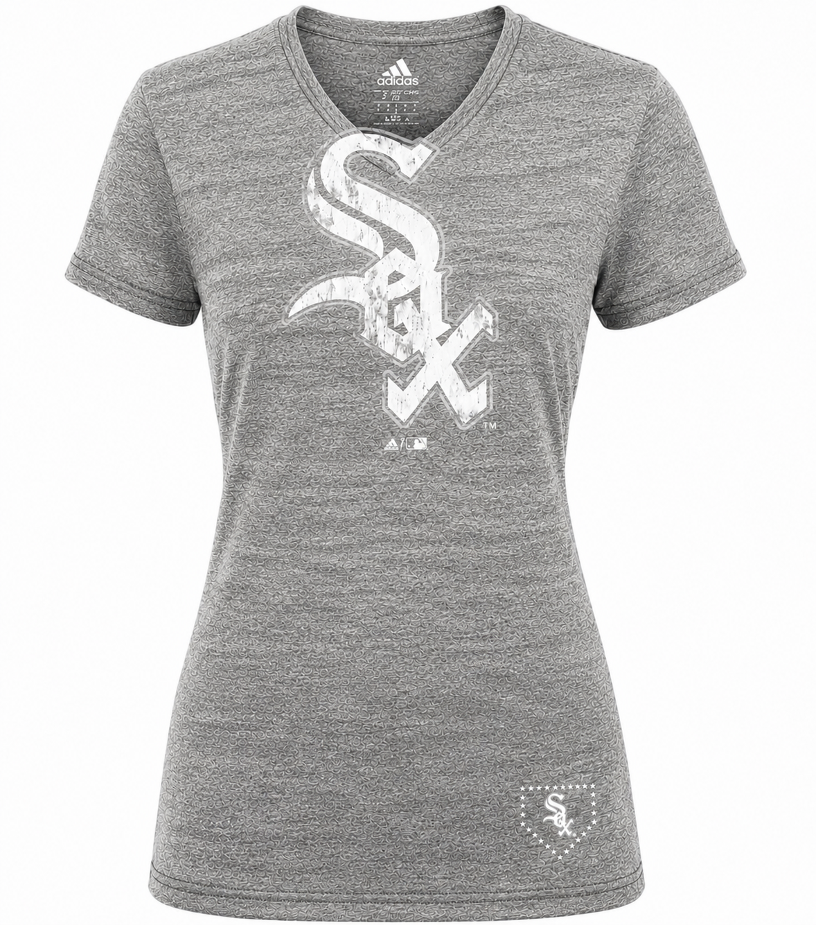 Youth Girls Chicago White Sox Tri-Blend Big Logo T-Shirt product image 1, provided for visual reference and product detail