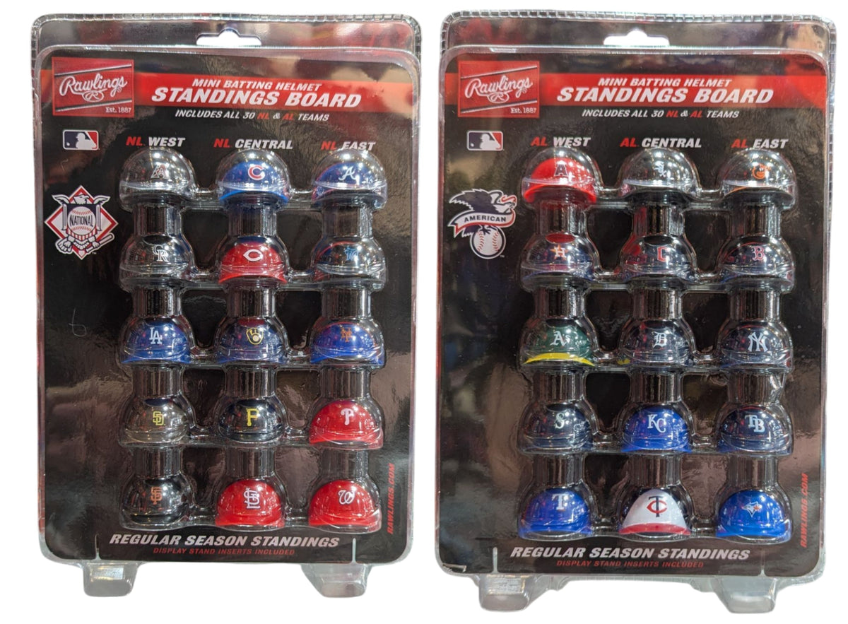 MLB Mini Helmet Standings Board By Rawlings product image 1, provided for visual reference and product detail review